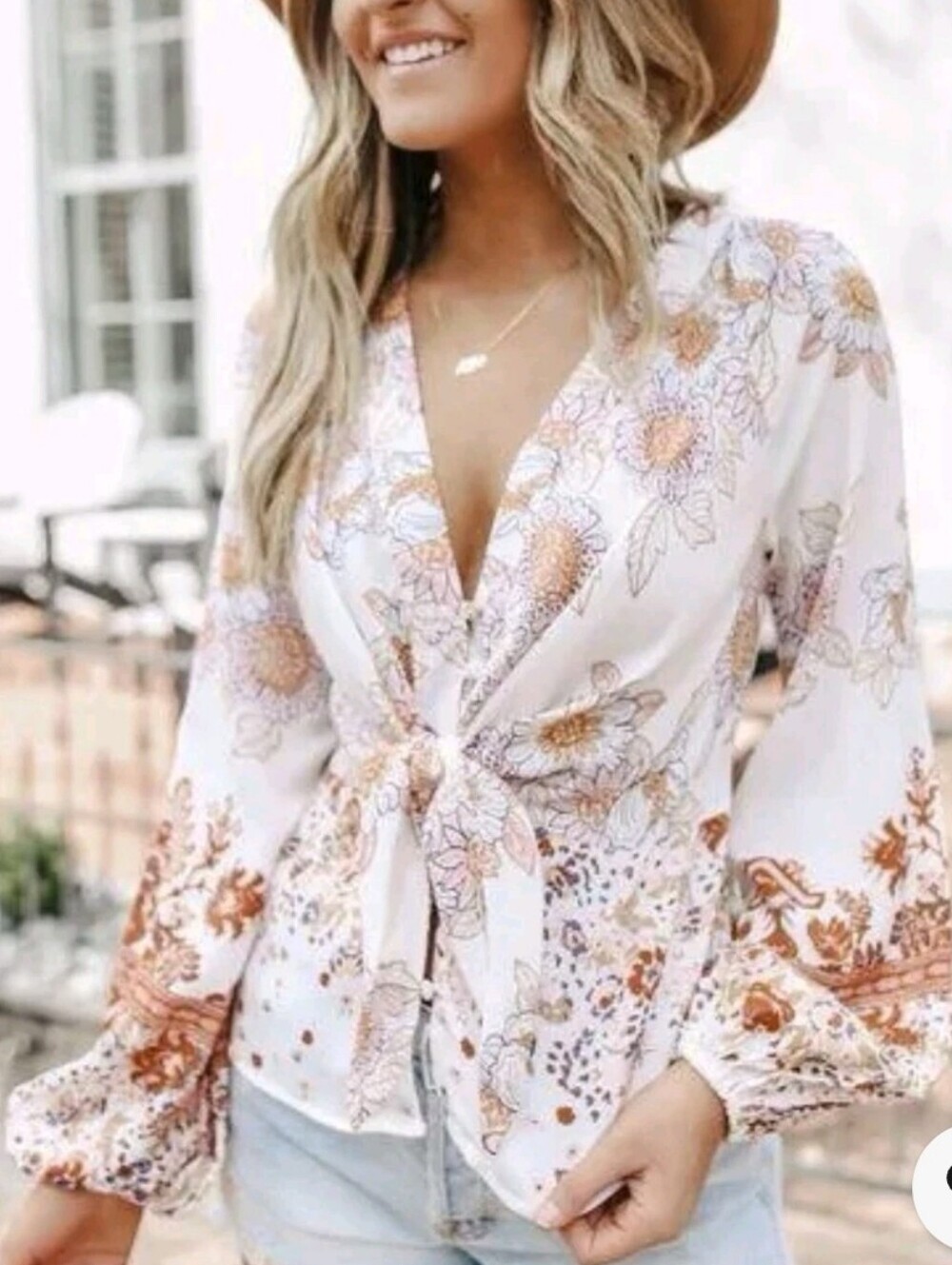 Revolve Free People Run Free Tunic Blouse Ivory Boho size Xs EUC